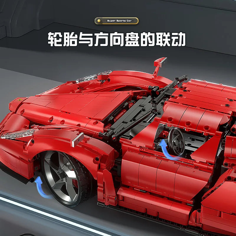 Super Sports Car Constructor Sets Toys Technical APP Remote Control Moter Power Ferr ENZO 10523 Building Blocks Bricks Kids Gift