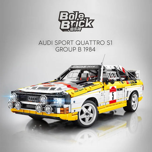 3887Pcs Technical 1:8 City Super Speed S1 Sports Car  Building Blocks Remote Control Quattro Vehicle Bricks Toys Kids Gifts